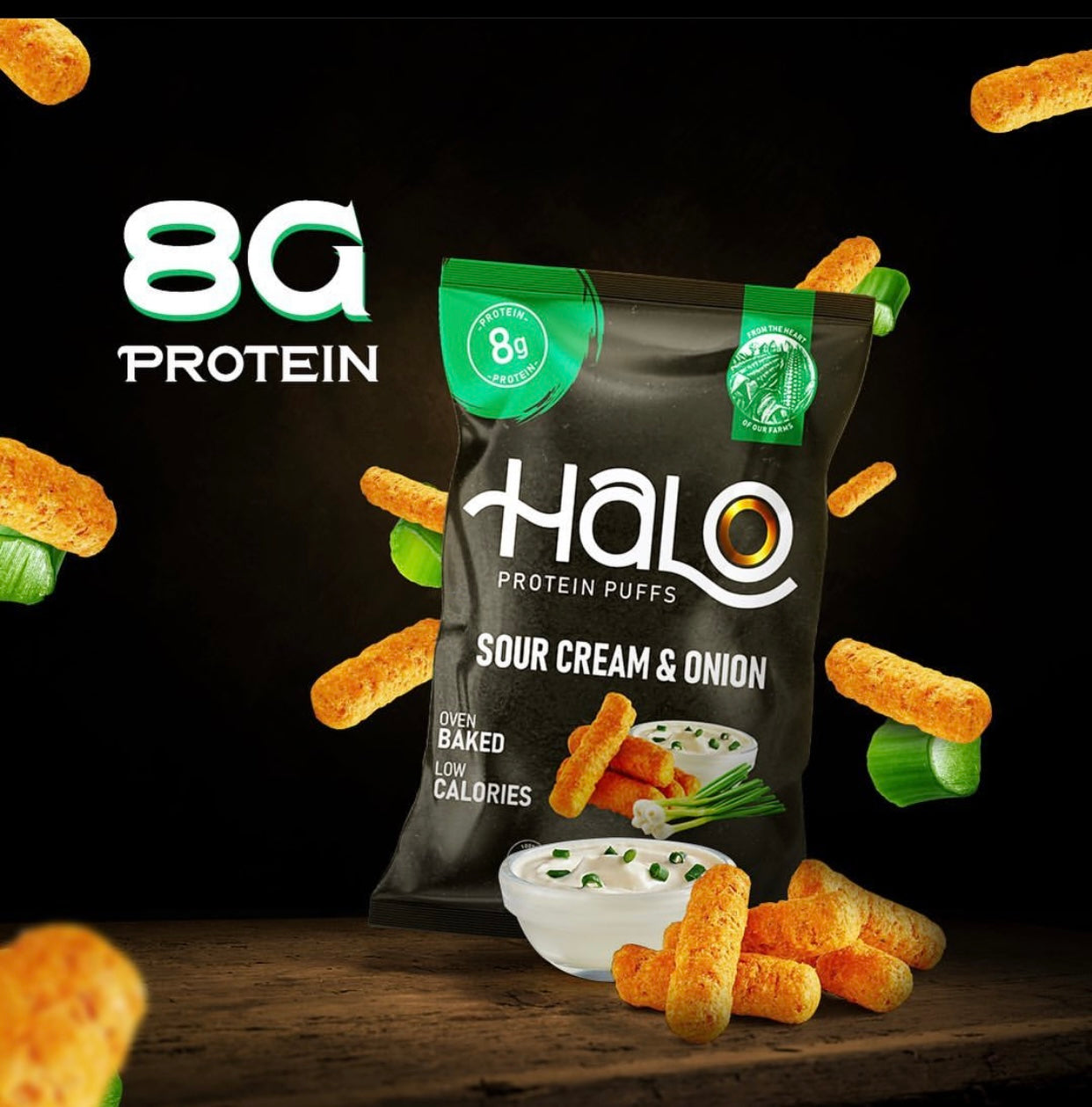 Halo Protein Puffs Sour Cream & Onion