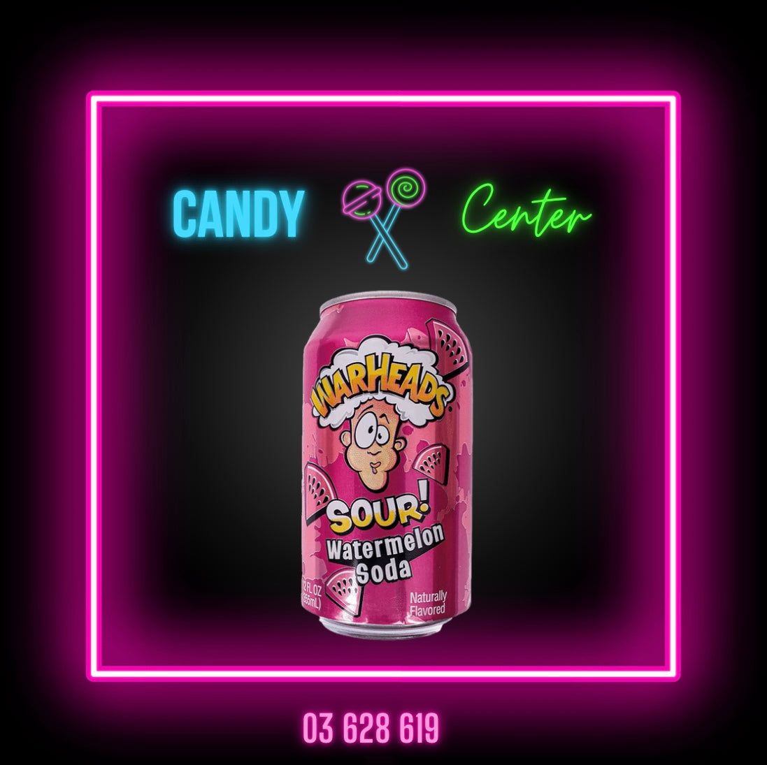 Warheads Sour Watermelon Soda